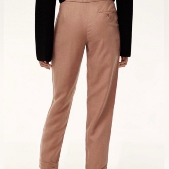 Wilfred Allant Tie Front Linen Blend Pant in Nutmeg size 2 - Picture 2 of 6